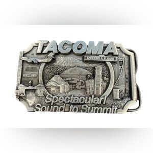 Air Force Belt Buckle Fort Lewis‎ Tacoma McChord Base Sound Summit 1983 Siskiyou